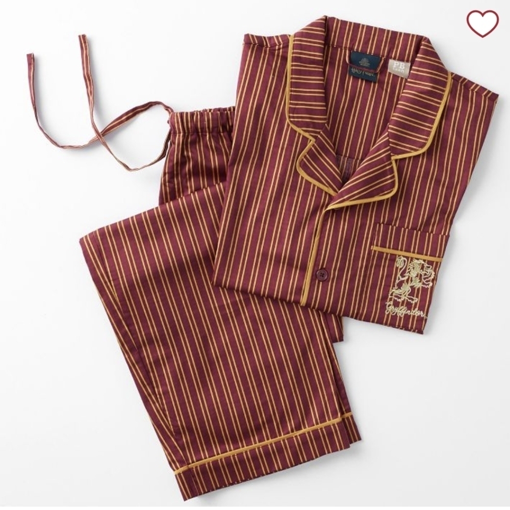 Harry Potter Gryffindor Pajamas Pottery Barn Adult Size XS Unisex NWT - Picture 1 of 16